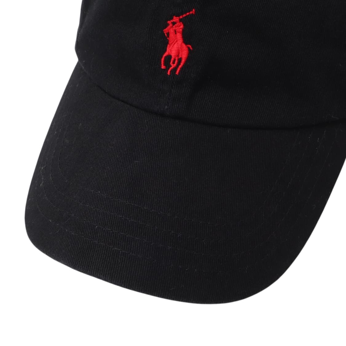 폴로 랄프로렌 QR 블랙 레드포니 볼캡 상품이미지2