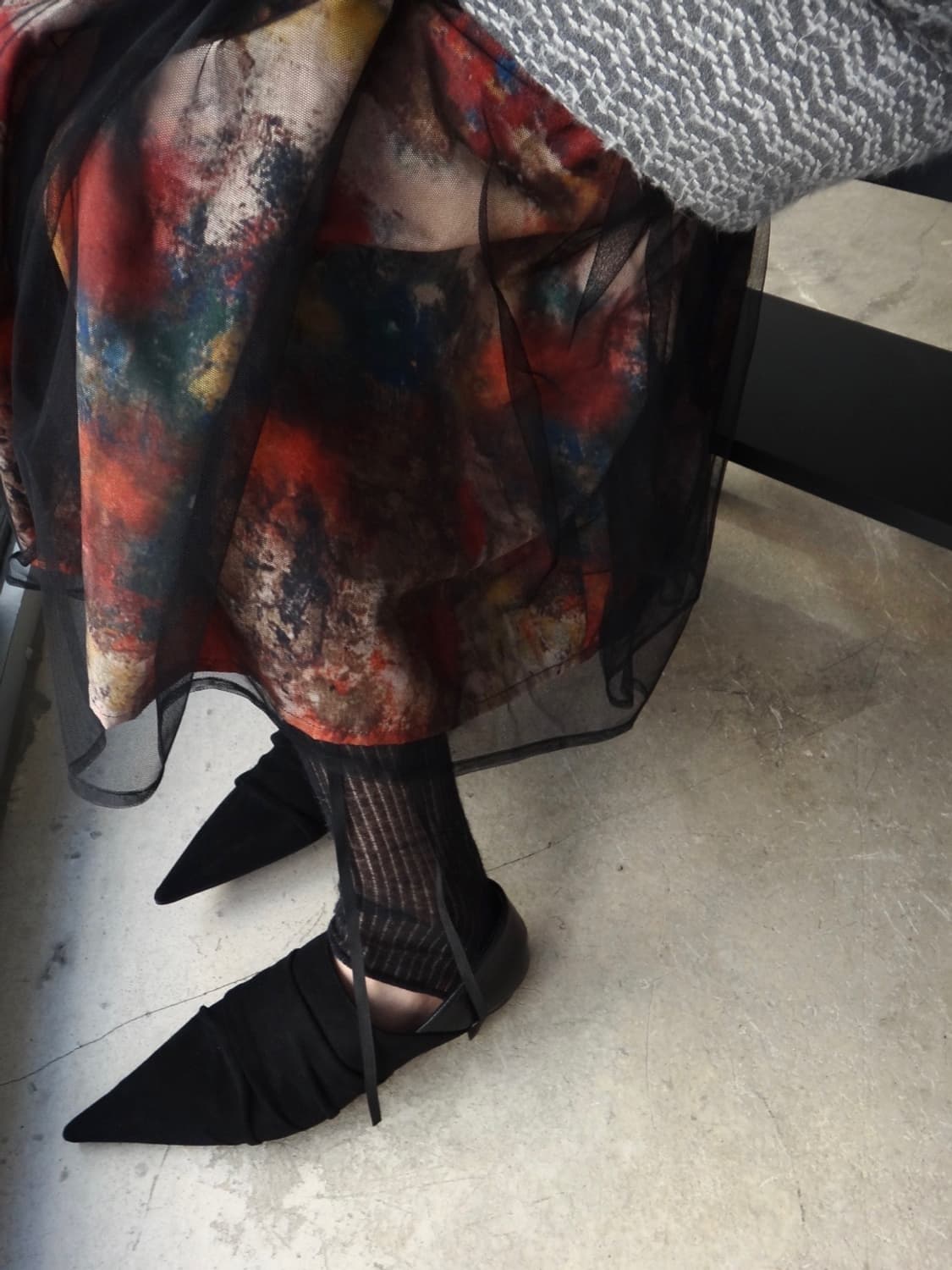 Museum printing tulle skirt 상품이미지5