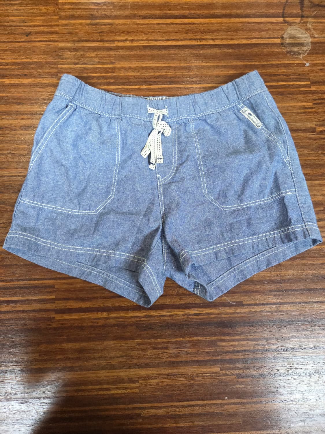 버커루 여성 인디고 린넨 면 쇼츠반바지 28 상품이미지1