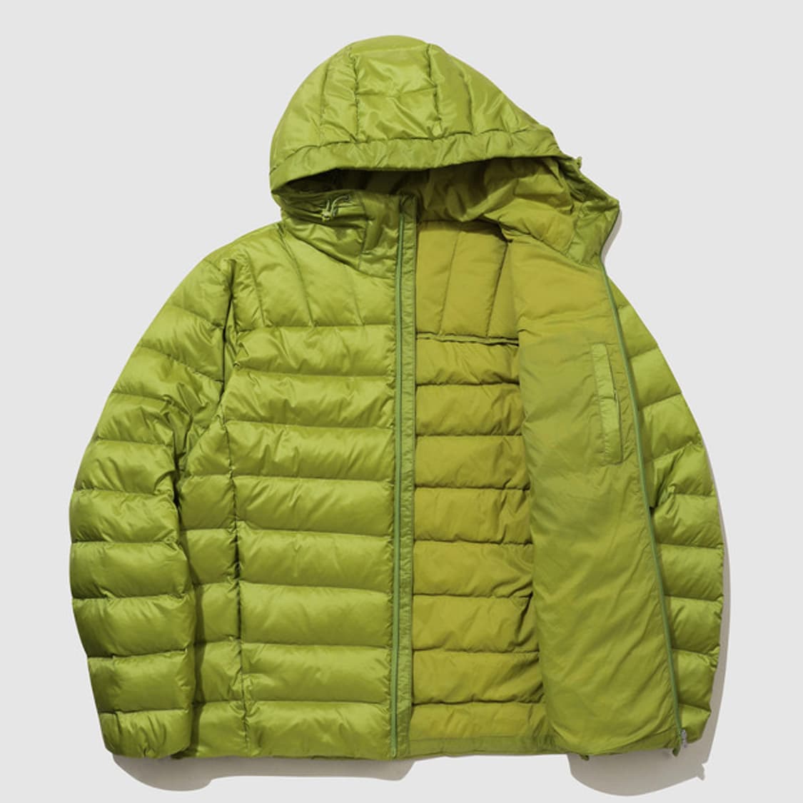 엄브로 페더플렉스 경량 후드형 다운 자켓 올드 그린 상품이미지3