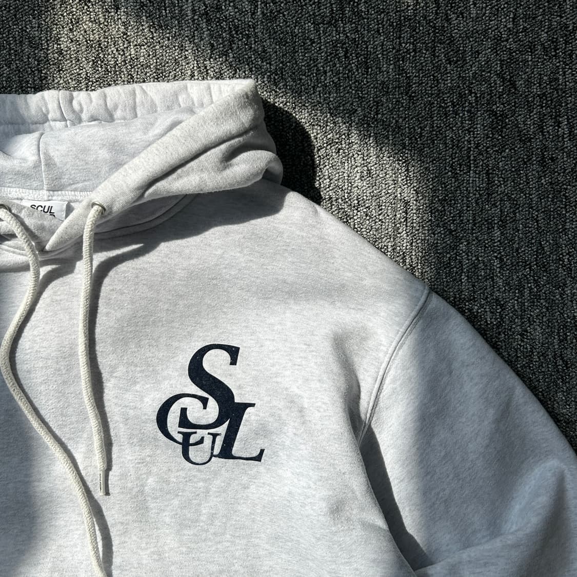 스컬프터 멜란지 심볼 로고 후드티 상품이미지2
