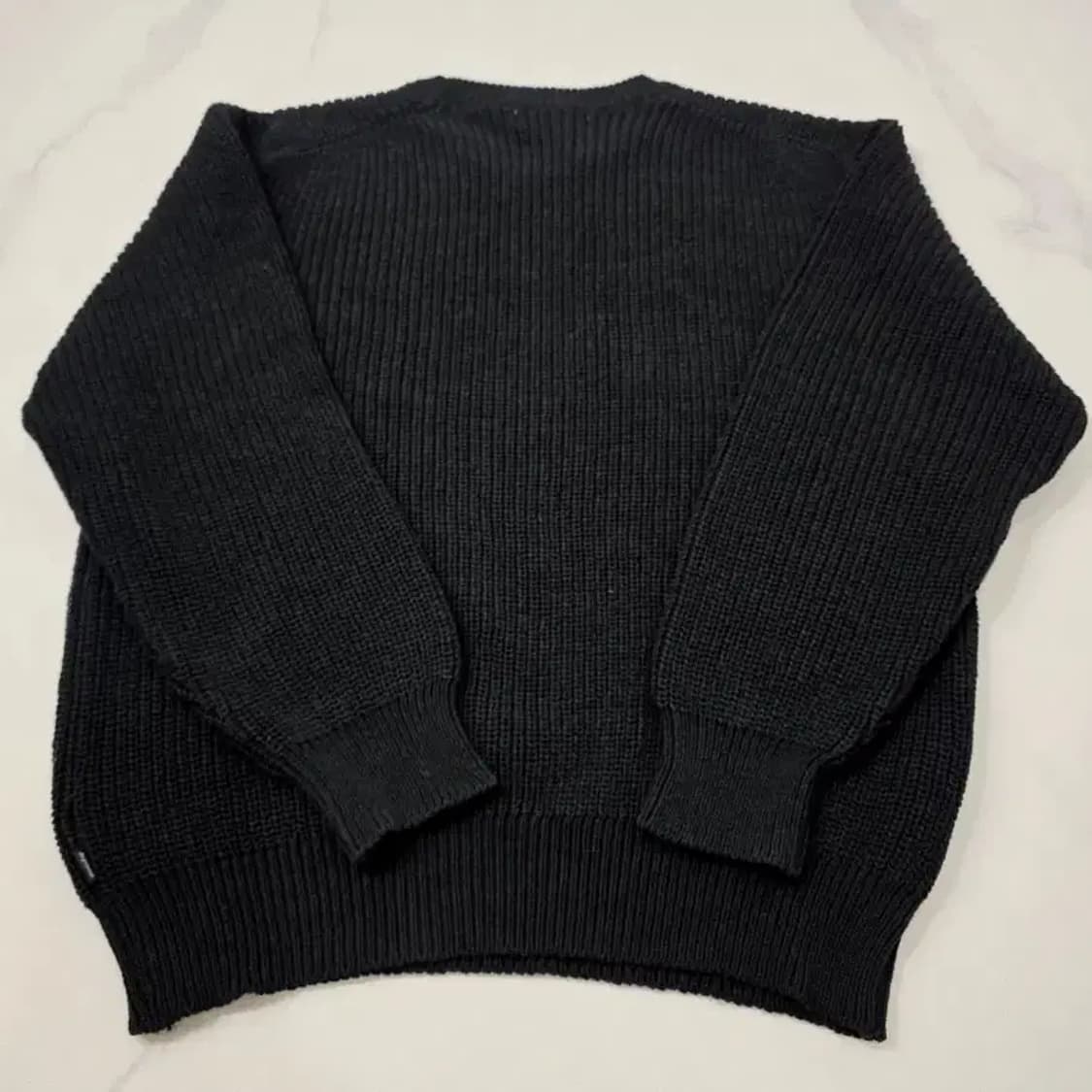 [정품] 슈프림 x 꼼데가르송 셔츠 18FW 로고 니트 블랙 M/100 상품이미지10
