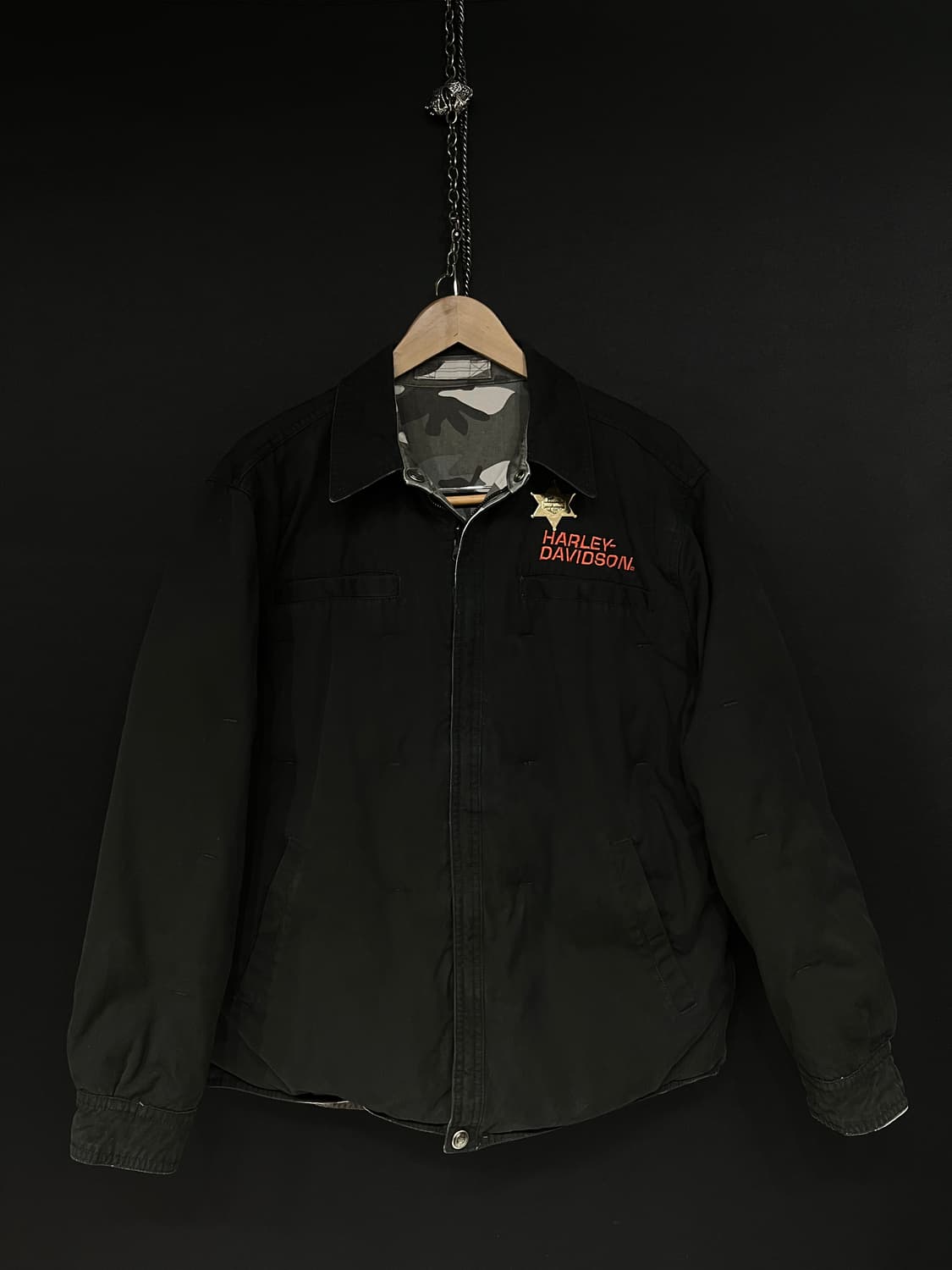 할리데이비슨 카모&블랙 양면 다운 자켓 상품이미지6