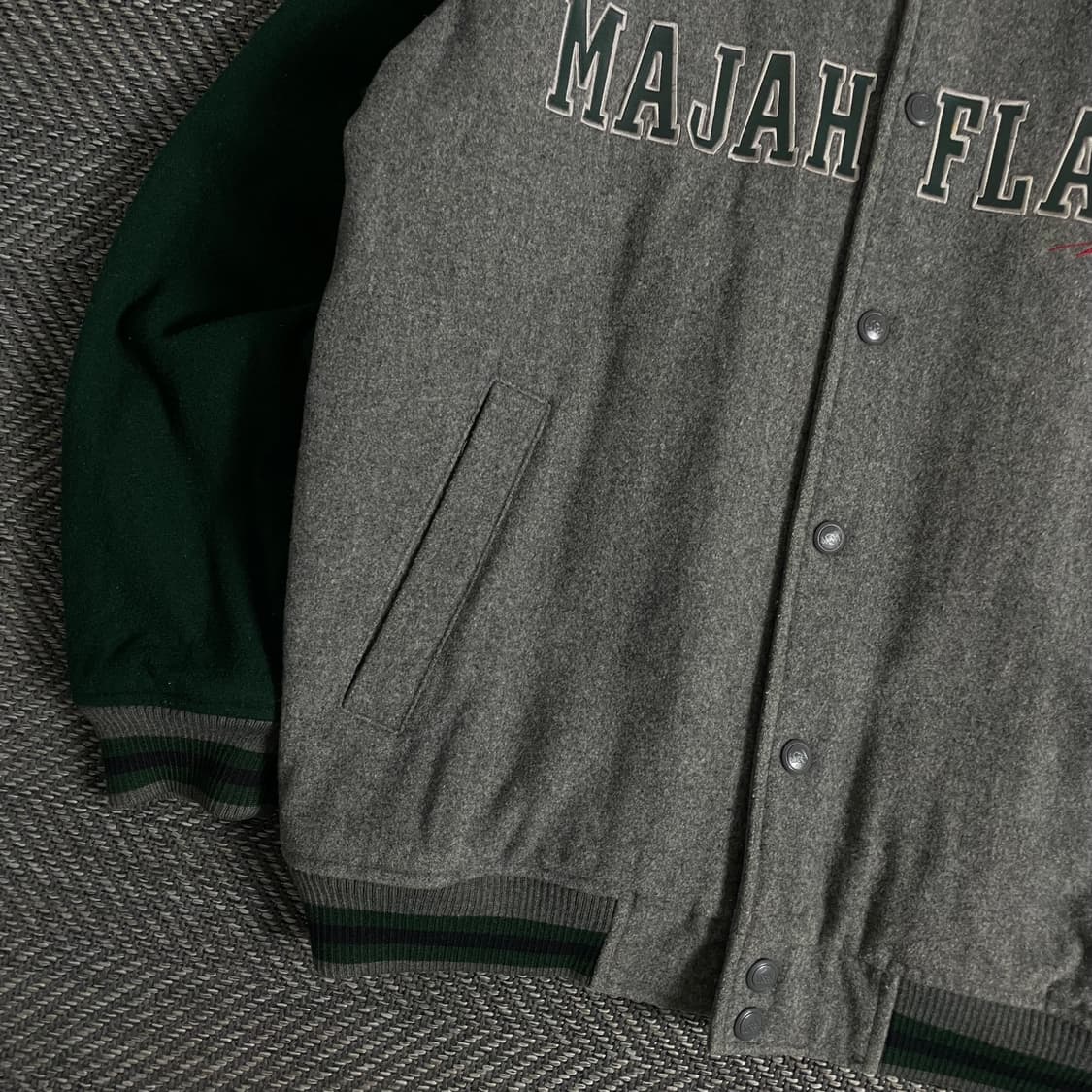 마자플라바 빅로고 올드그쿨 모직 바시티 자켓o 3234 상품이미지3