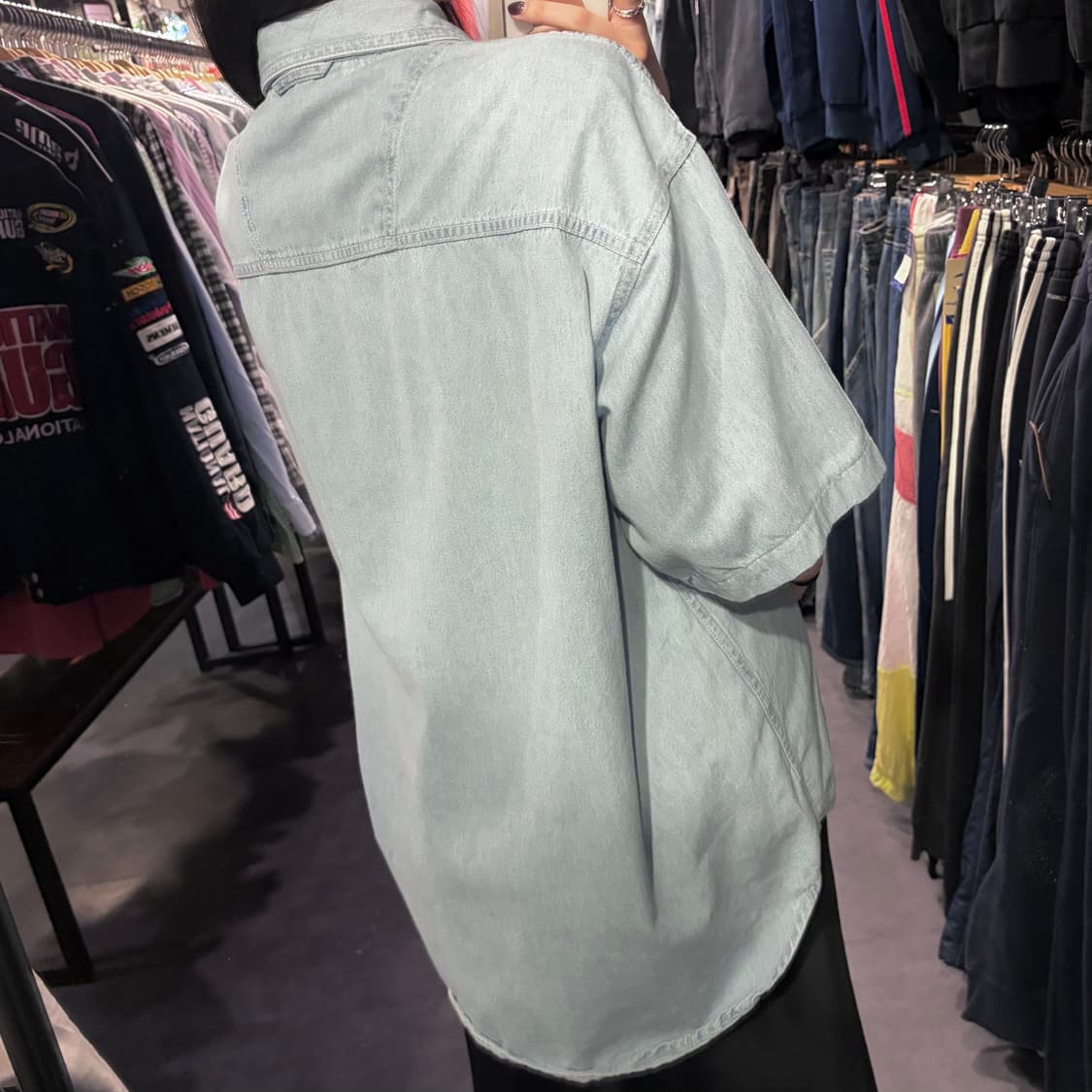 [IM] Carhartt 칼하트 데님 반팔 셔츠 연청 상품이미지7