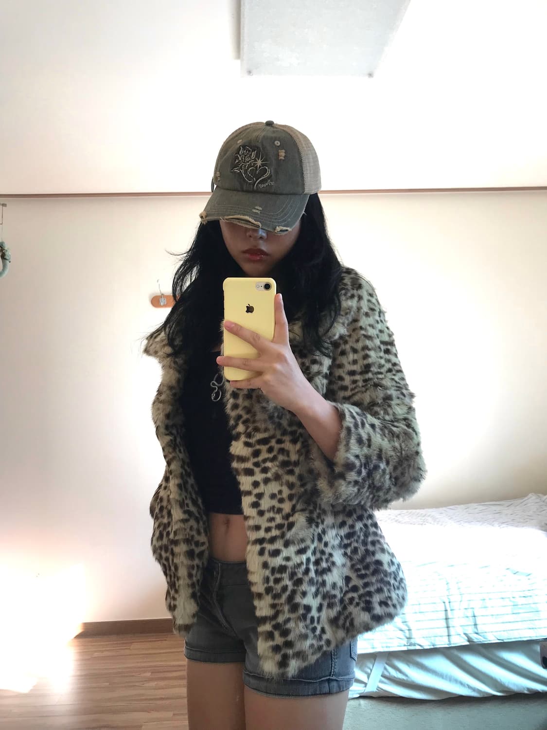 호피 퍼 자켓 상품이미지2