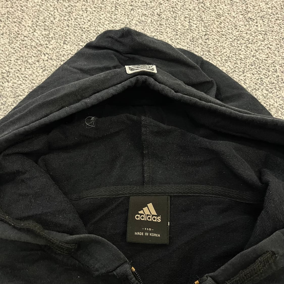 110 아디다스 블랙 후드집업 0129H1 상품이미지3