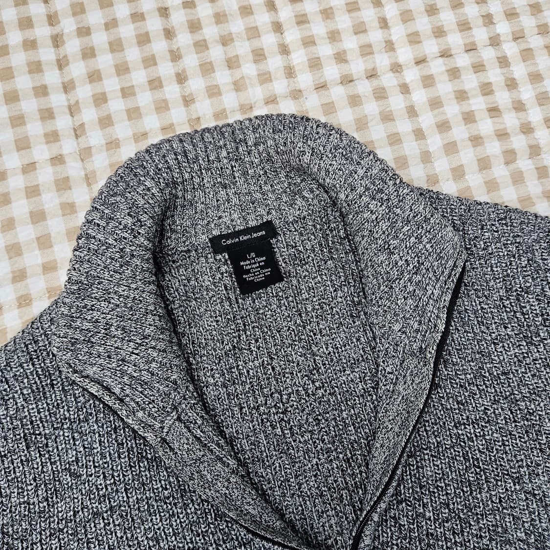 캘빈클라인 반집업 니트 스웨터 남자100 상품이미지2