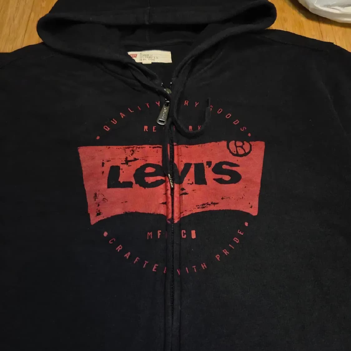 Y2K 리바이스 빅로고 그런지후드티 (XL) 상품이미지2