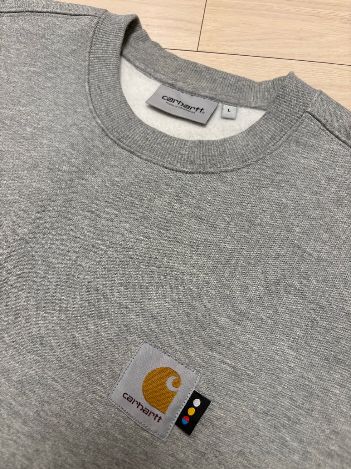 [새상품급] 칼하트X아이앱 그레이 맨투맨 L 상품이미지3