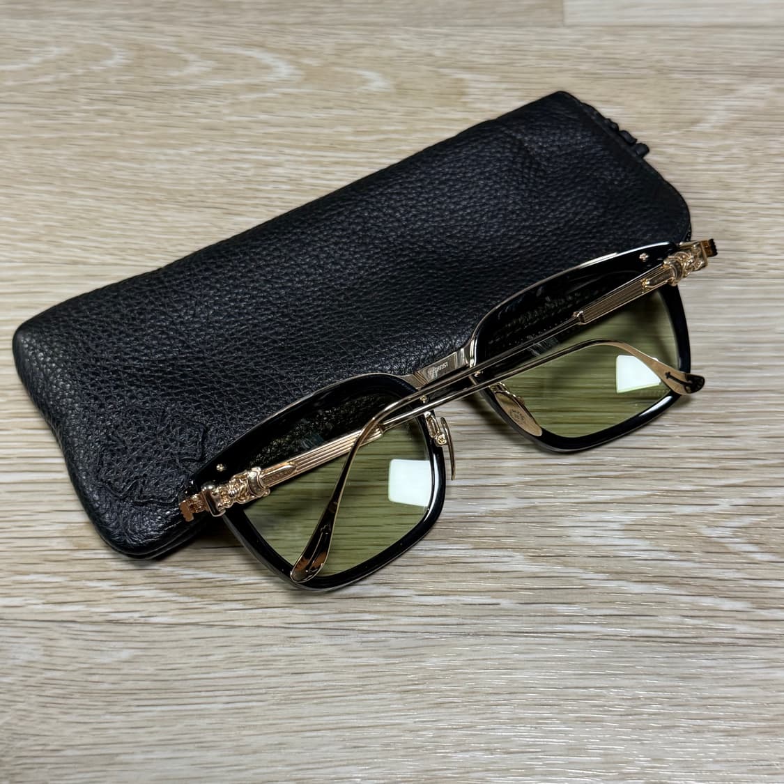 [S+급/53mm] 크롬하츠 오버포크 안경 블랙/골드 상품이미지10