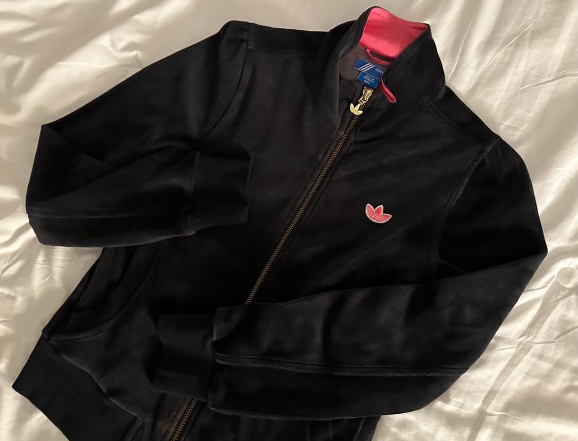 Adidas 아디다스 벨벳 져지 트랙탑 블랙핑크 85 상품이미지2