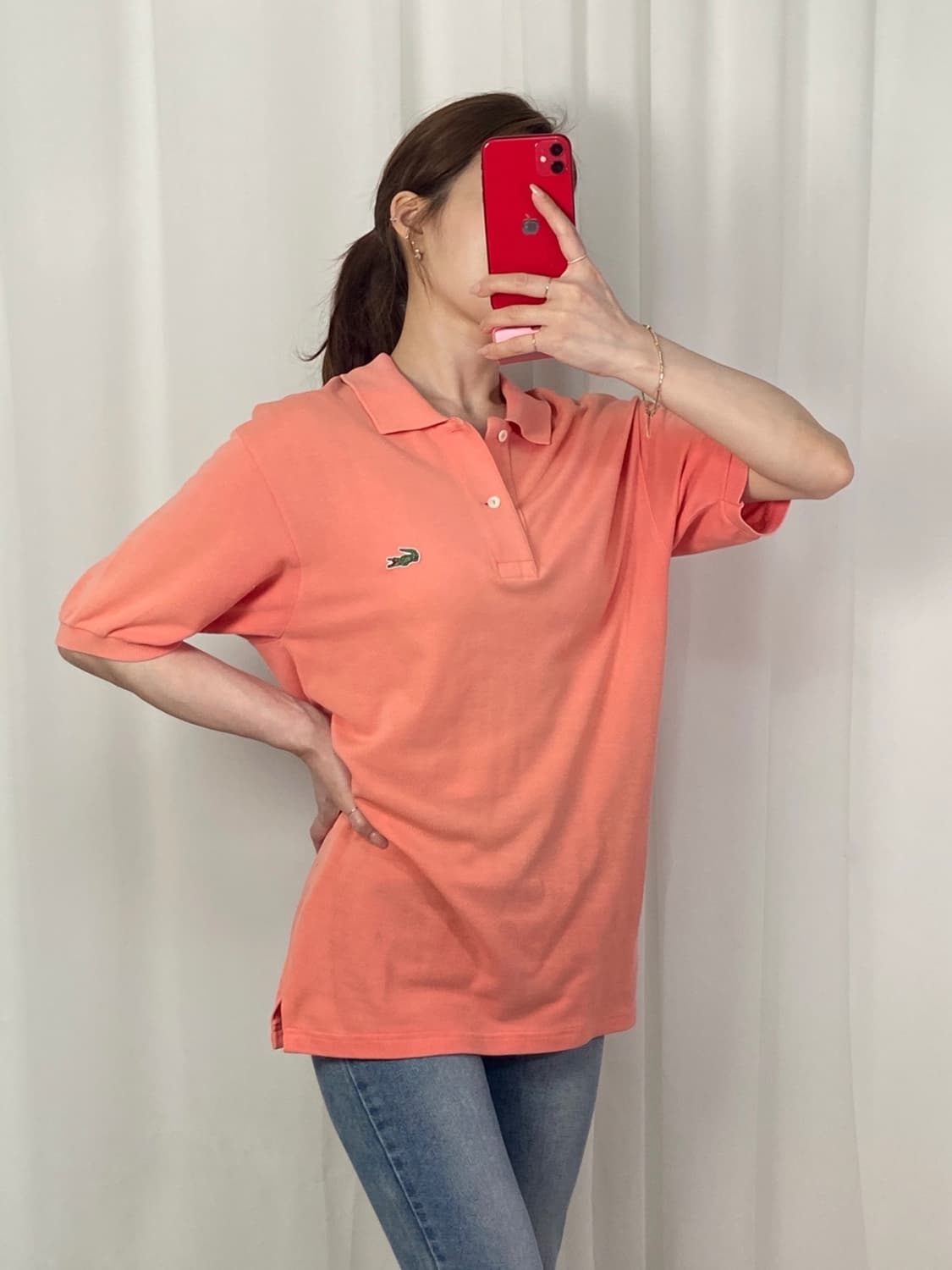 라코스테 연핑크 와펜 pk 상품이미지2