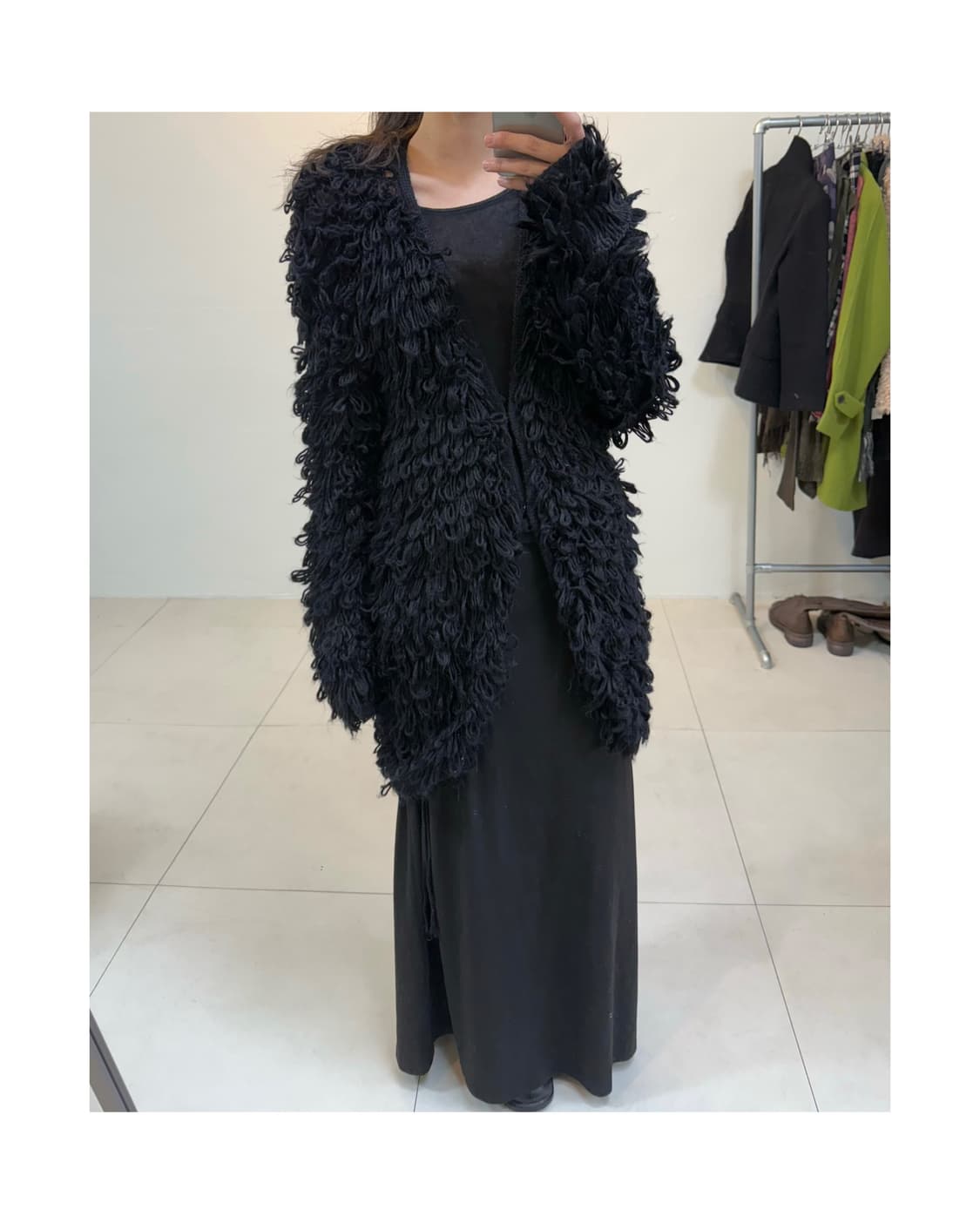 빈티지 부클 가디건 상품이미지3