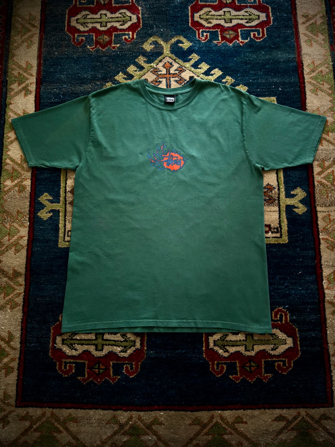 Stussy 모자이크 드래곤 피그먼트 다잉 티셔츠 상품이미지1