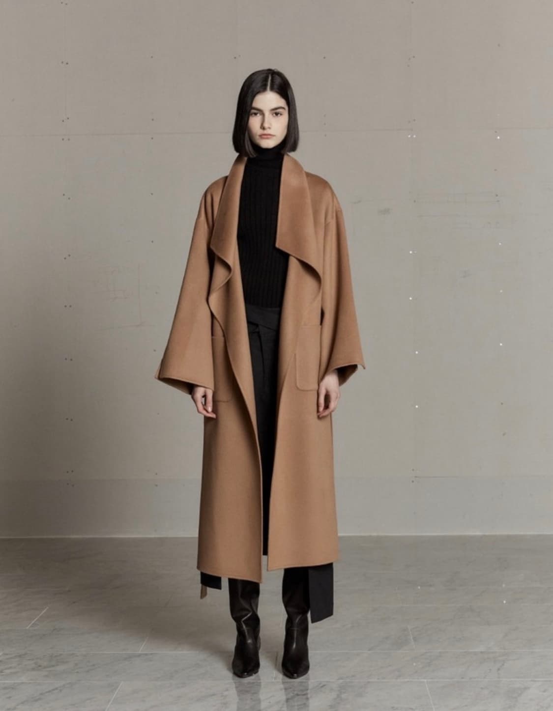 (새제품) 뮤제 LUNDI Wool Shawl 울 코트 36 상품이미지1