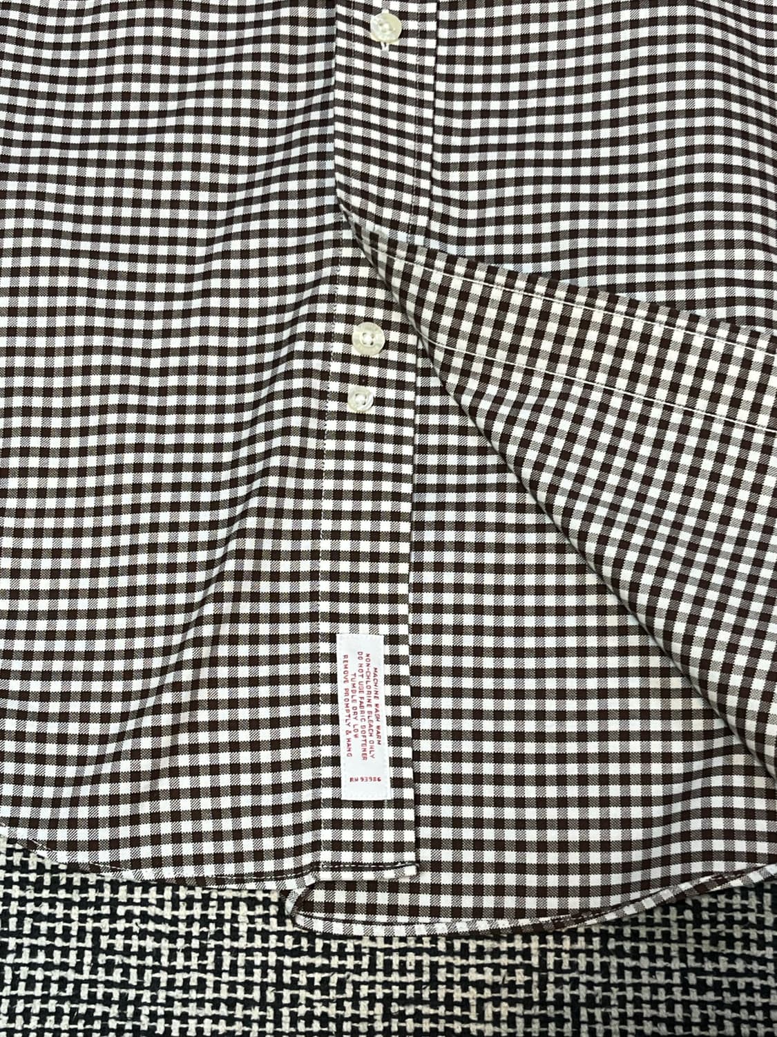 브룩스브라더스 깅엄 체크 셔츠 상품이미지4