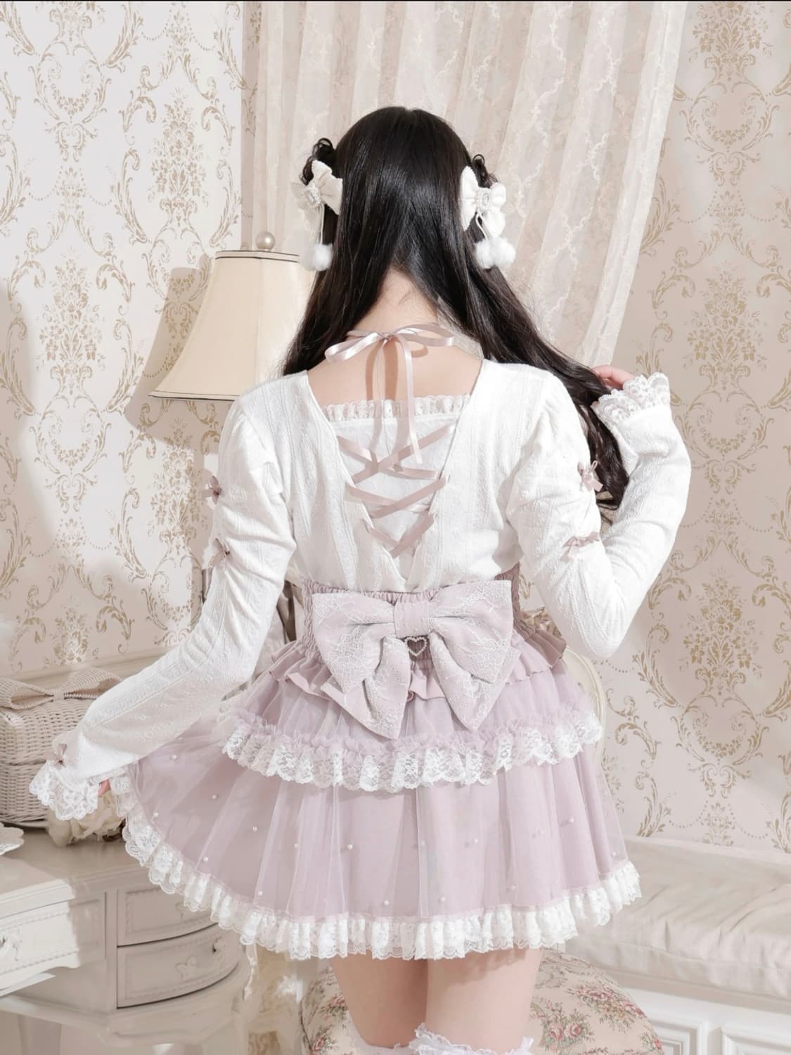 NOÉMIE 노에미 핑크 블라우스 탑 상품이미지3