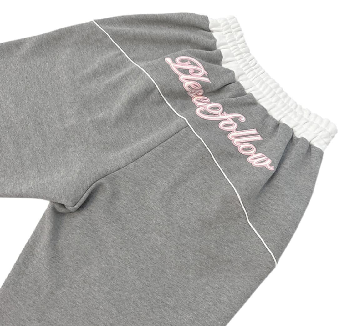 플리즈노팔로우 코지 조거 팬츠 그레이 플노팔 상품이미지1