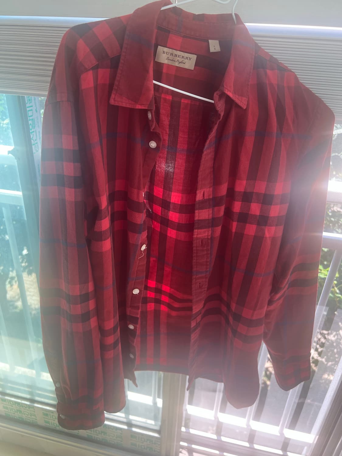 버버리 체크셔츠 상품이미지1