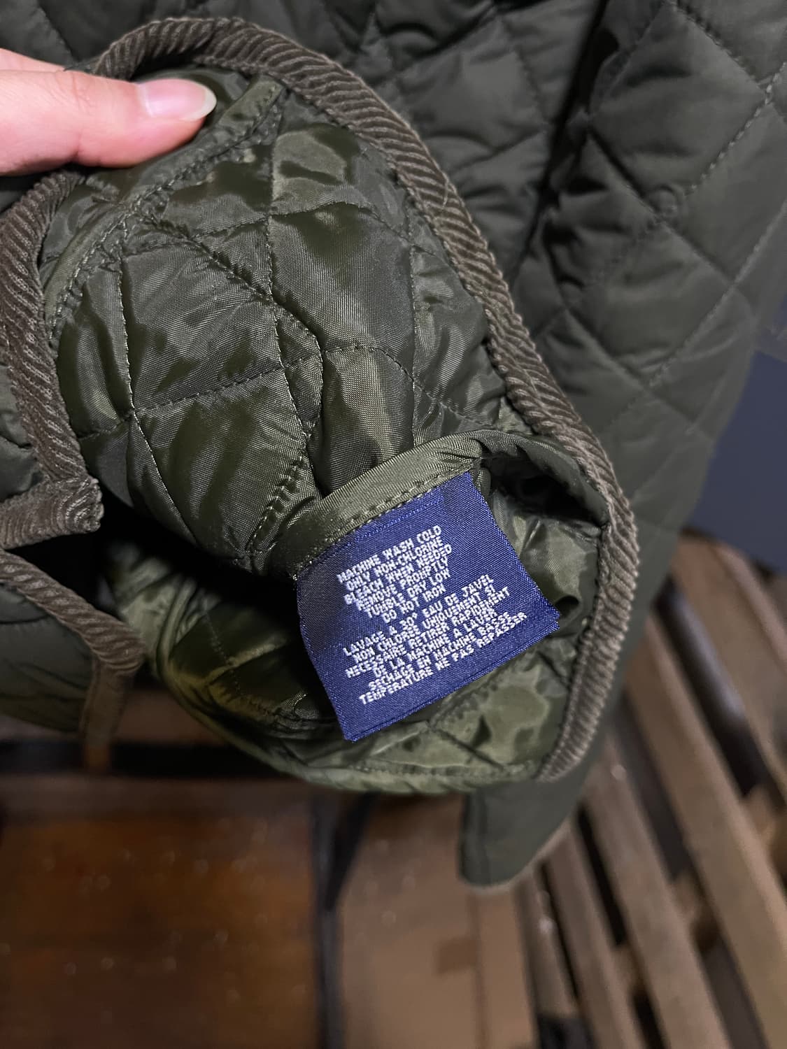 폴로 랄프로렌 딥 카키 퀄팅 자켓 상품이미지8