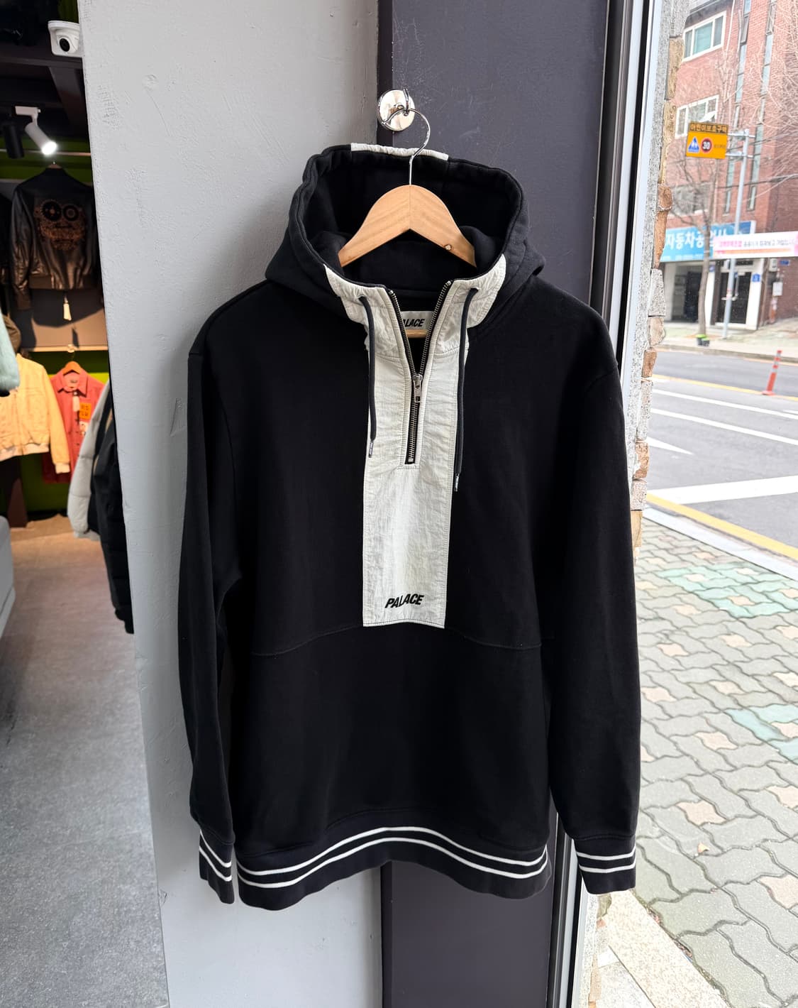 XL/ 팔라스 퀵커 쉘 후디드 쿼터 집업 상품이미지3