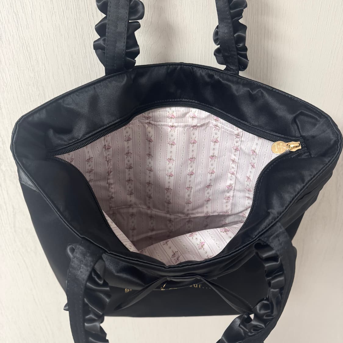 [새상품] 메종드플뢰르 새틴 리본백 상품이미지3