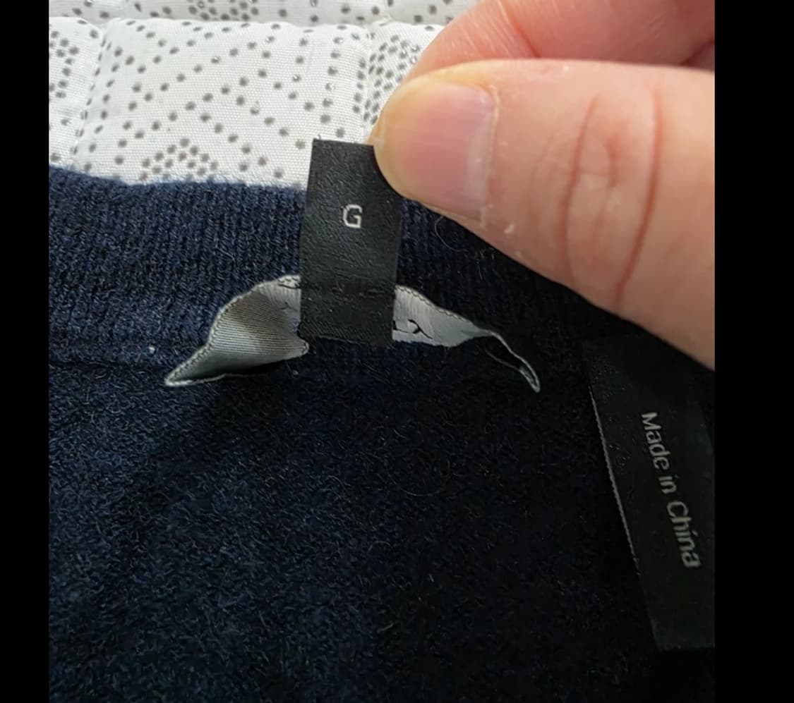 띠어리 남성 니트 L 네이비 상품이미지4