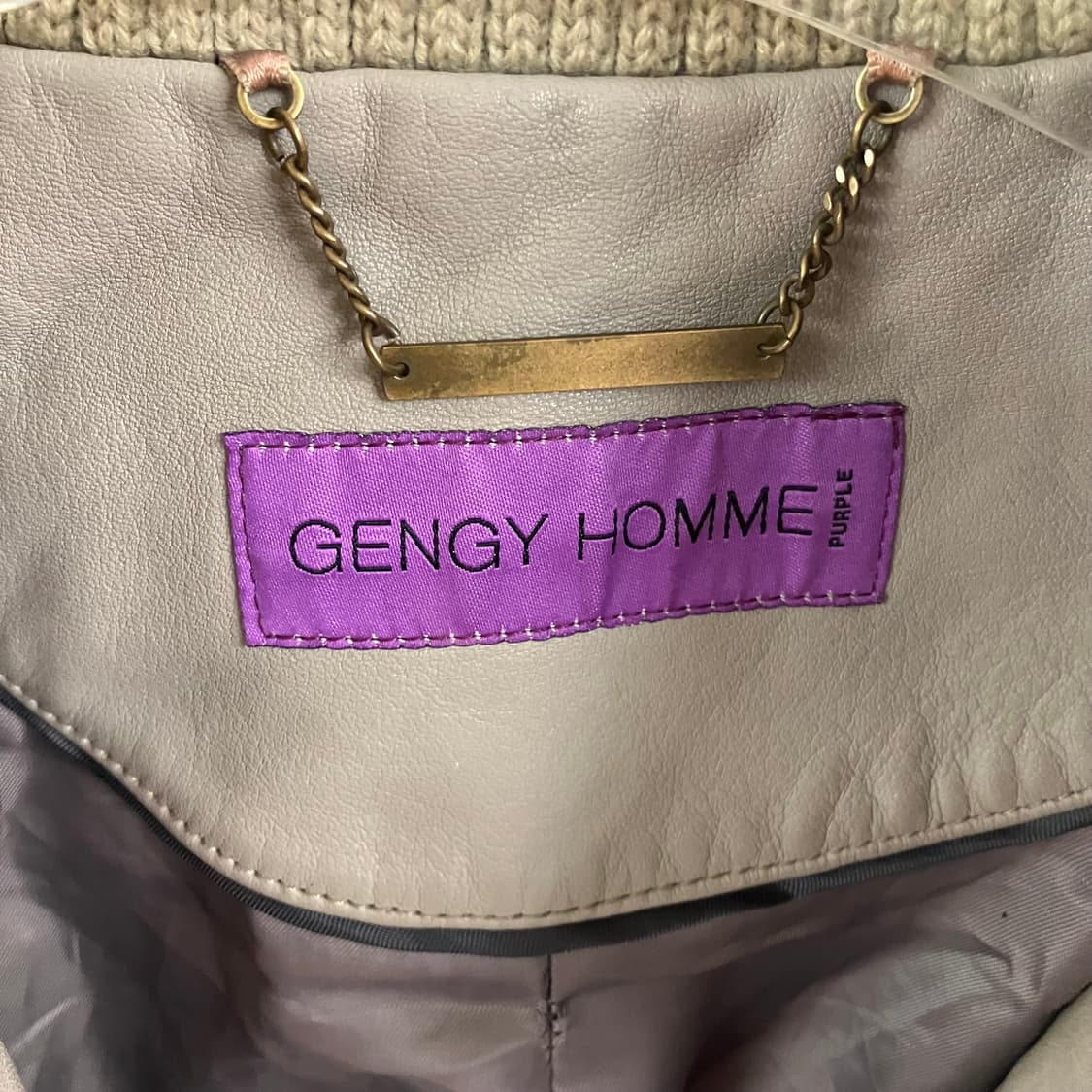 GENGY 젠지 옴므 소가죽 봄버 자켓 50 상품이미지3