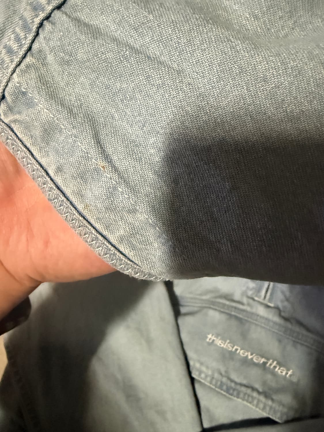 L사이즈 디스이즈네버댓 아노락 자켓 워시드 블루 상품이미지3