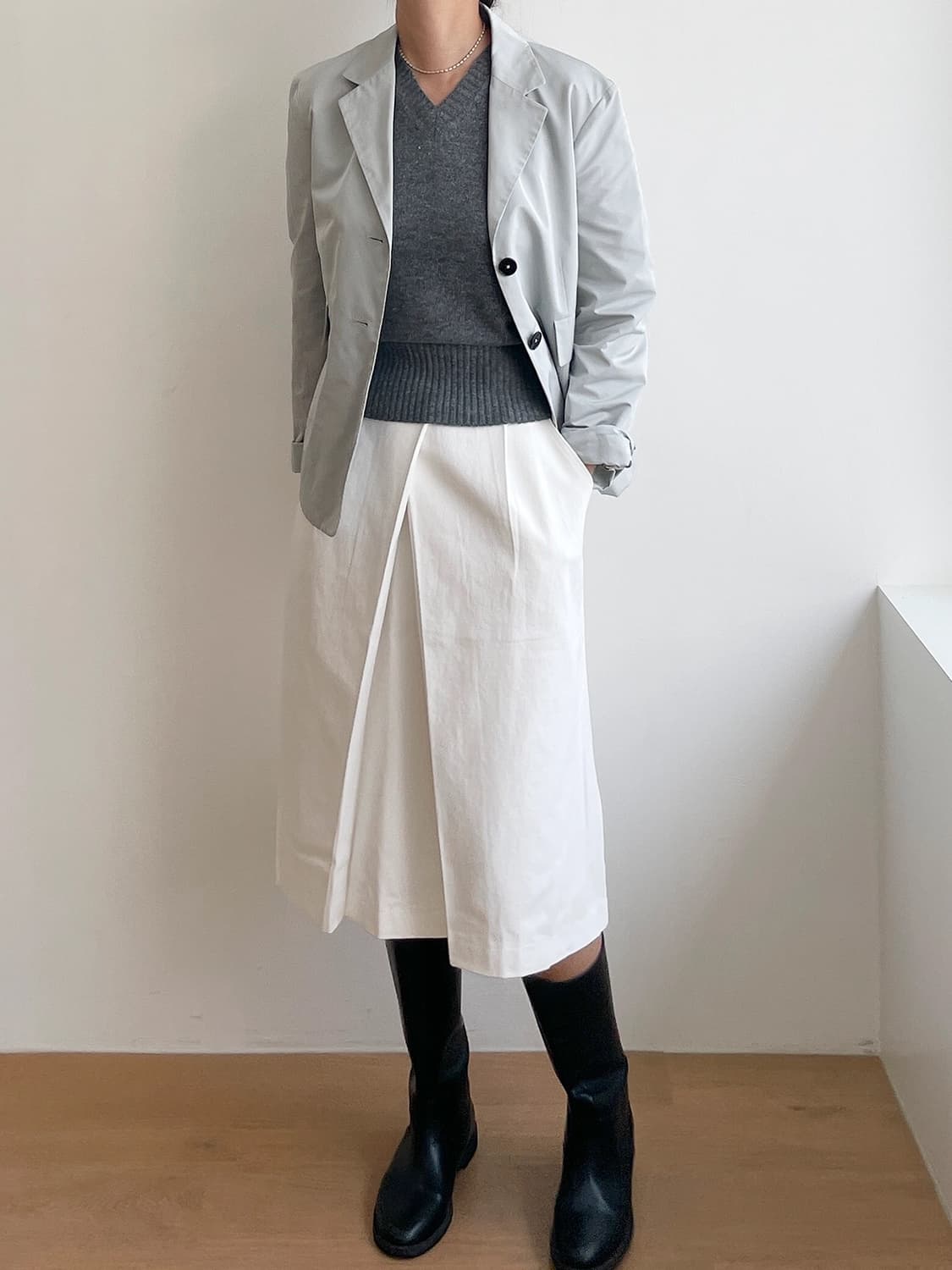 oaens 오아엔스 해비코튼 스커트 상품이미지1