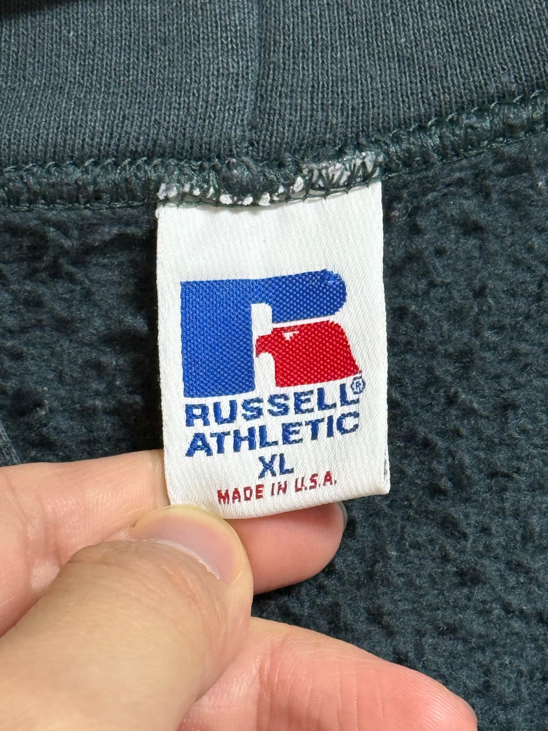 [XL] 빈티지 러셀 후드집업 다크 그린 usa 상품이미지3