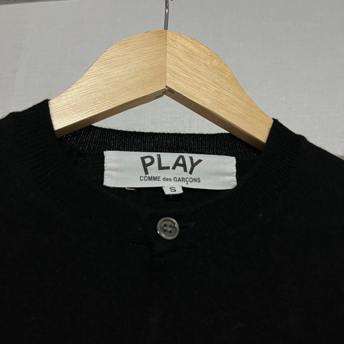 꼼데가르송 블랙 가디건 S 상품이미지3