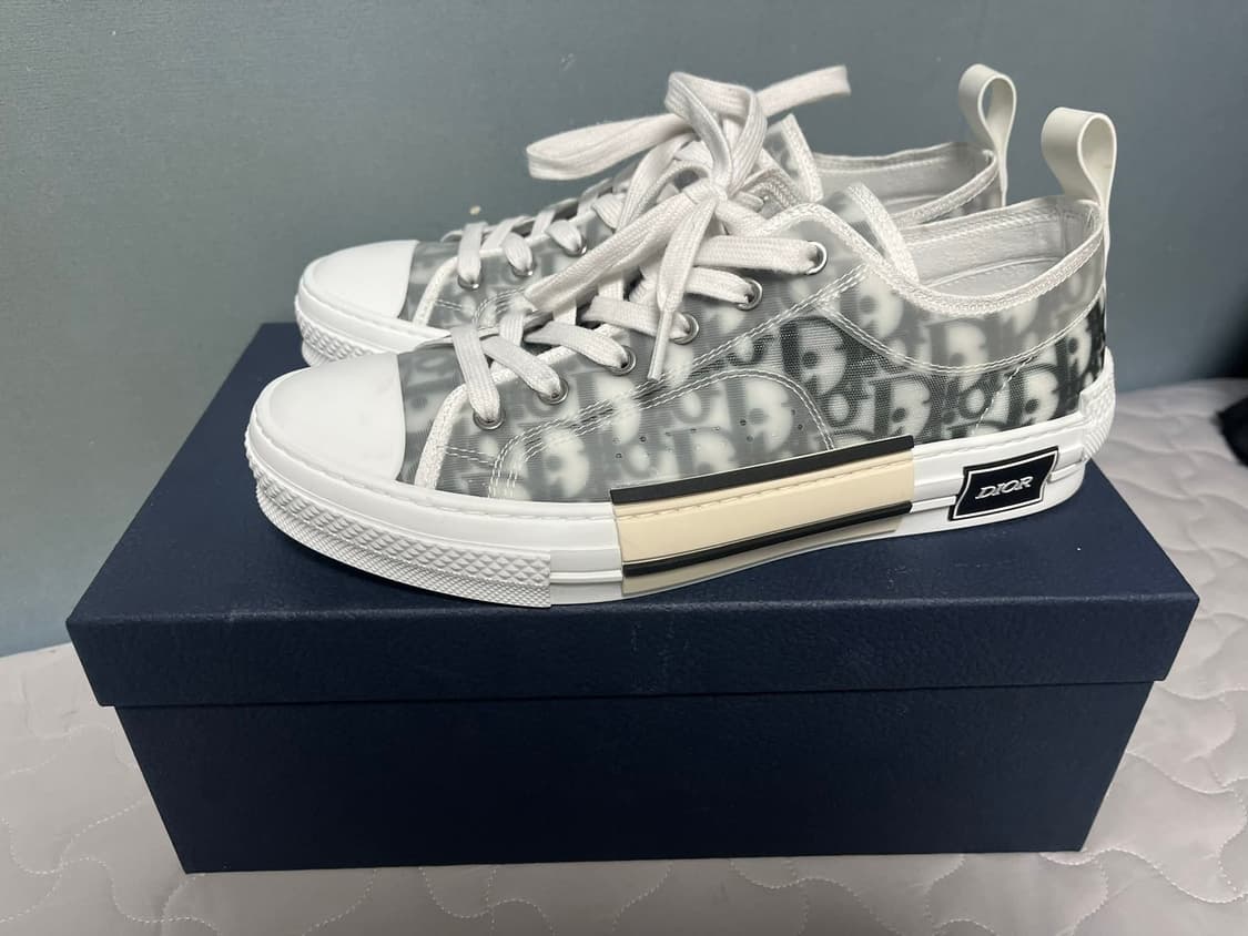 [정품] 디올 B24 오블리크 로우 스니커즈 화이트 260 상품이미지2