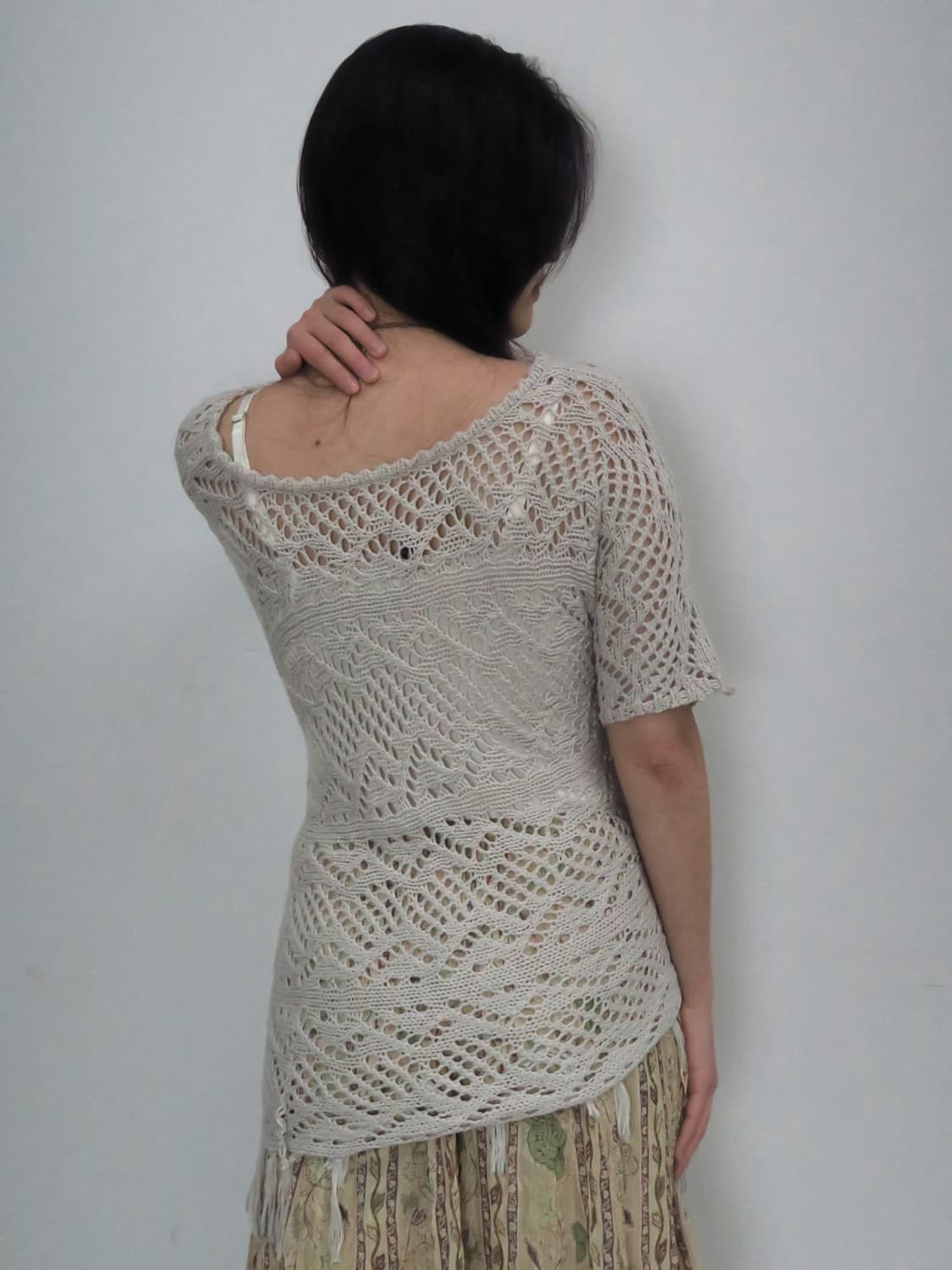 빈티지 히피 크로셰 케이프 판쵸 망토 상품이미지4