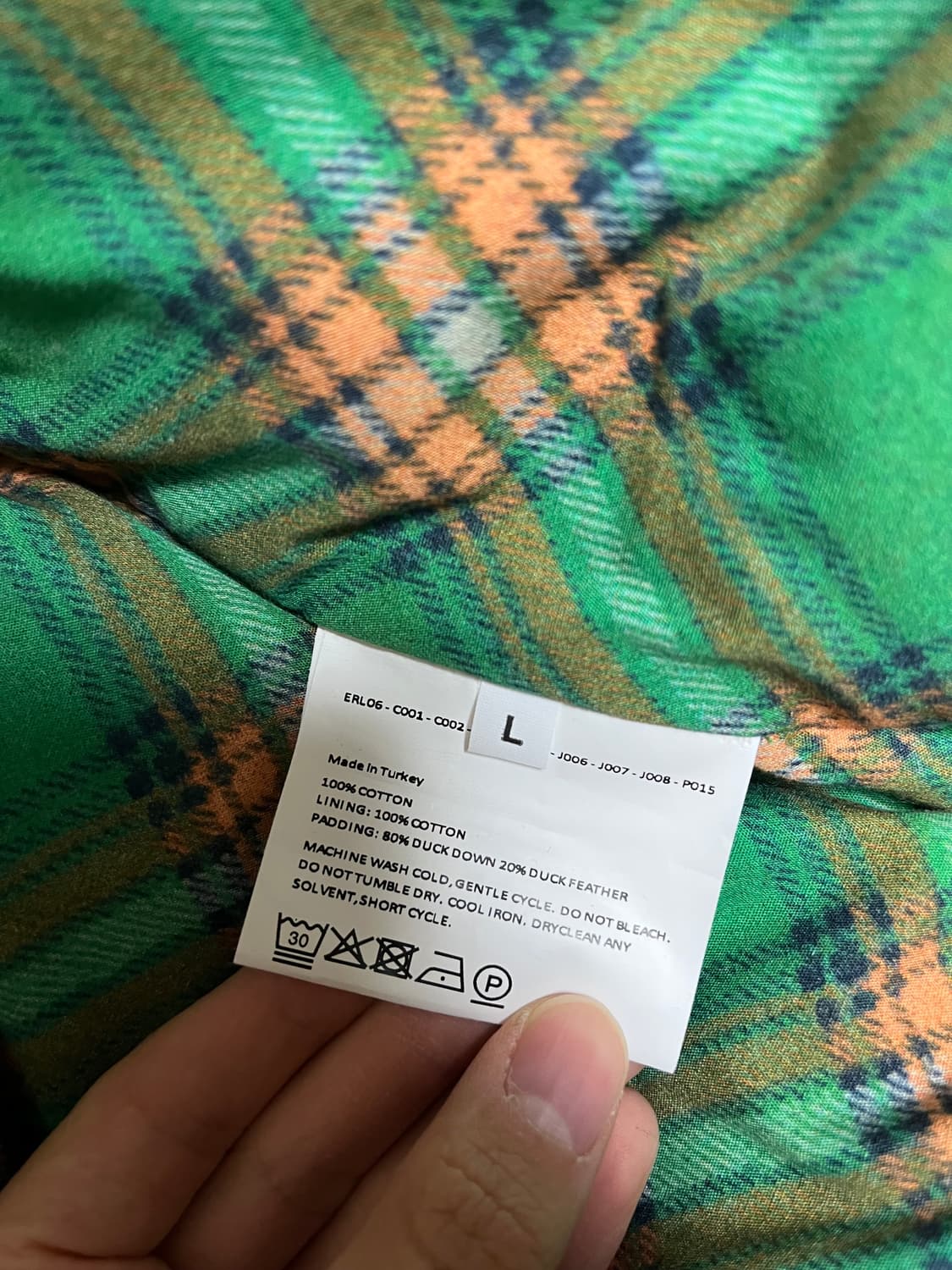 [L] ERL 패딩조끼 푸퍼 베스트 그린 상품이미지4