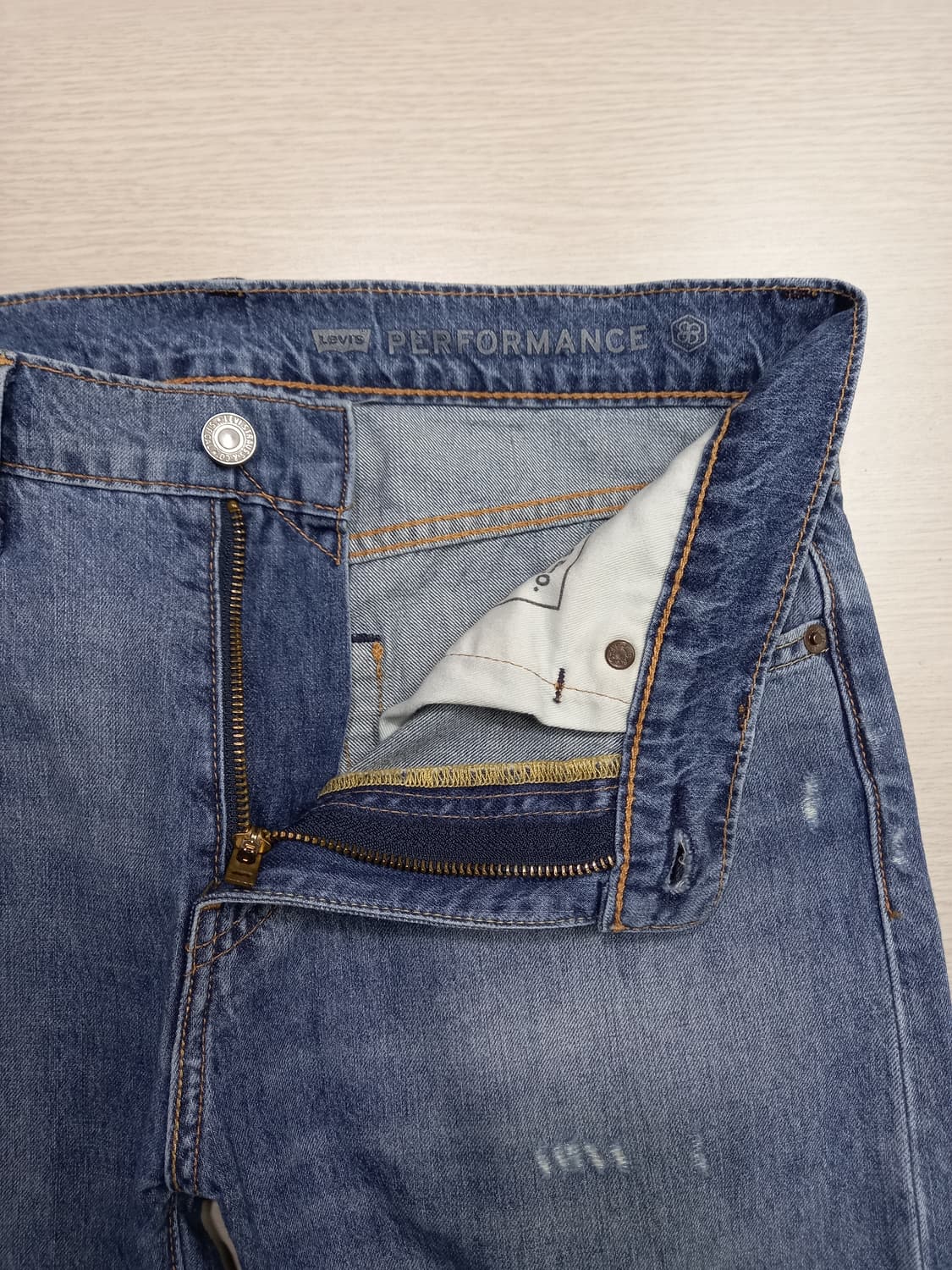 30 빅E 리바이스512 봄여름용 데미지워싱 스판 슬림일자진 30-211 상품이미지7