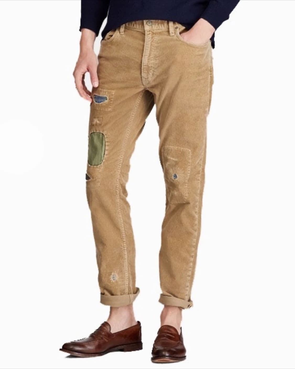 폴로 코듀로이 빈티지 패치워크 팬츠 바지 33/32 상품이미지1