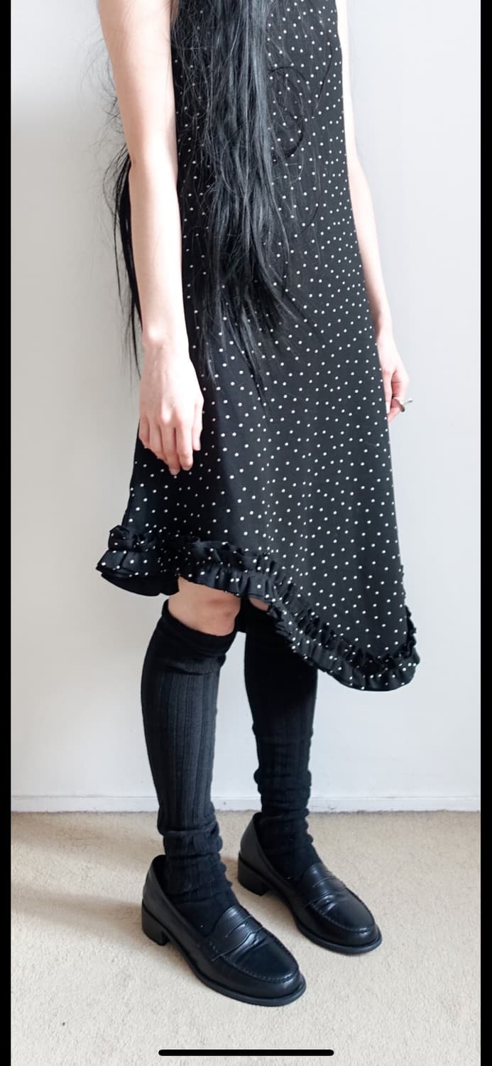 샵페어리 타이니 스타 터틀넥 드레스 블랙  상품이미지2