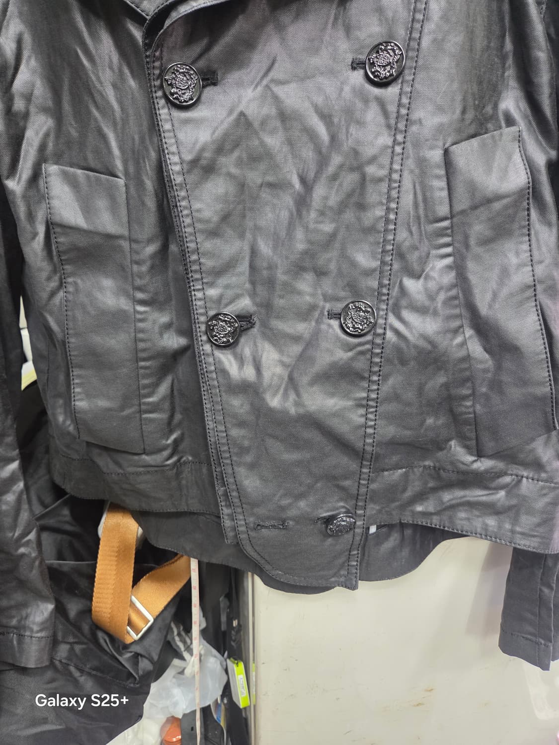 우영미 블랙코팅자켓 상품이미지3