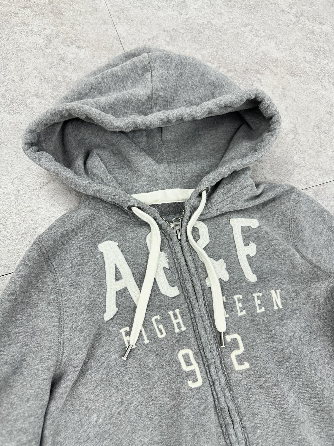 Abercrombie & Fitch hood zip up y2k gray 상품이미지2