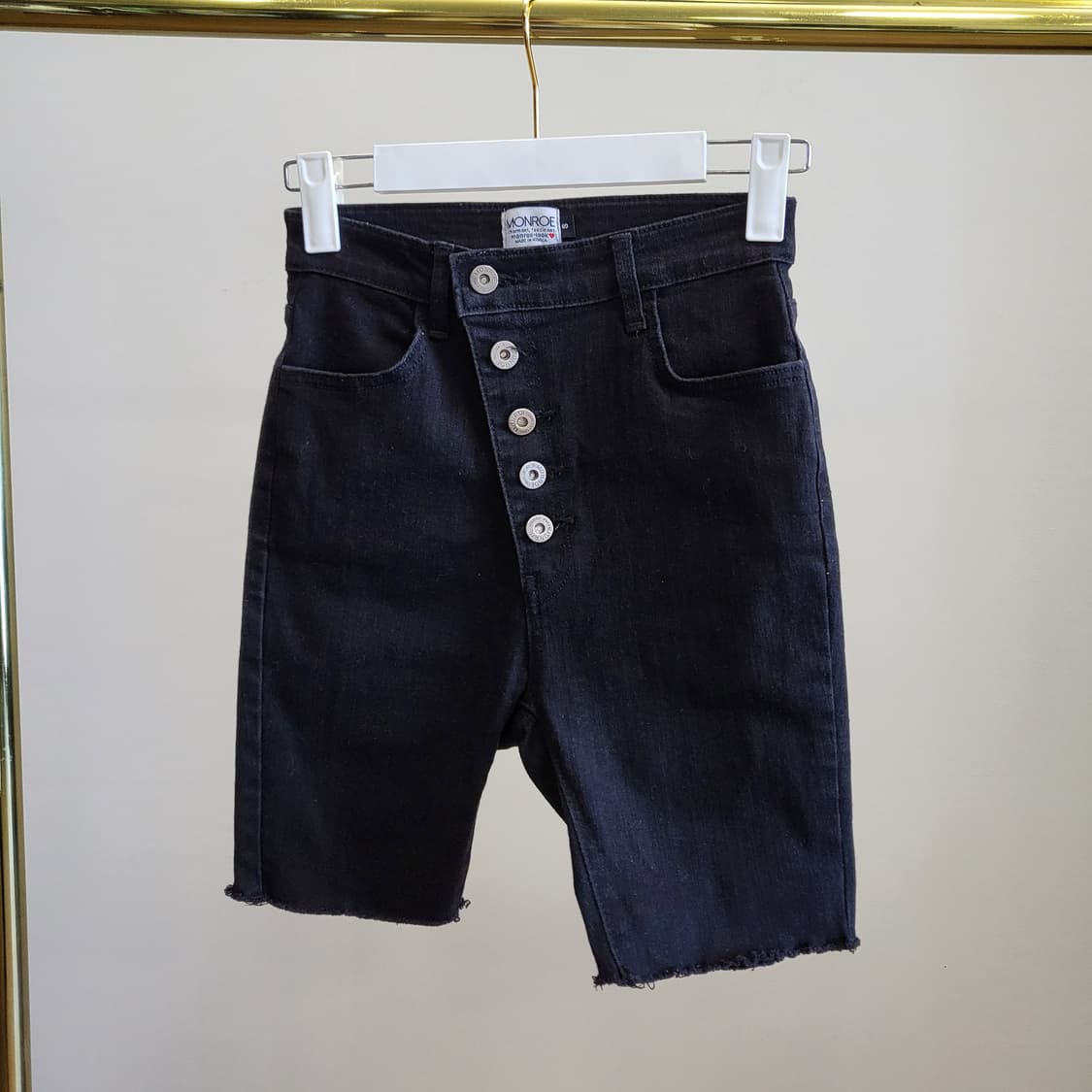 언발  3부  데님 반바지   판매합니다 
 상품이미지1