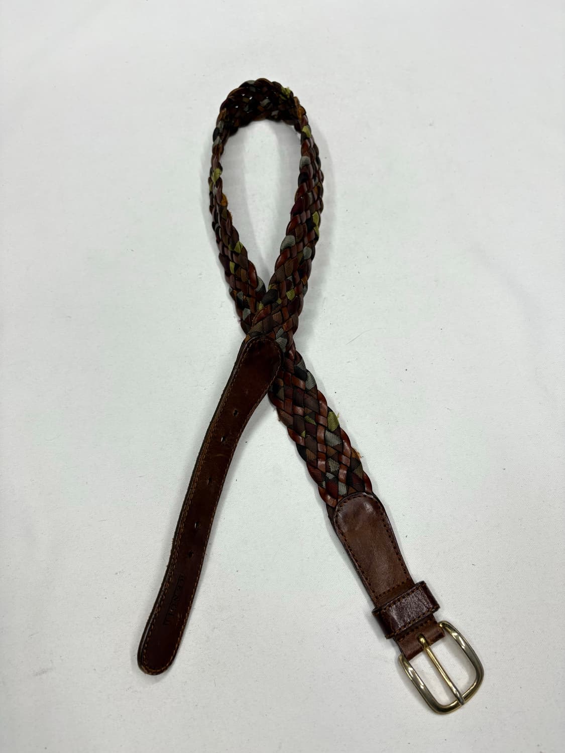 빈티지 멀티컬러 웨이브 위빙 벨트 상품이미지1