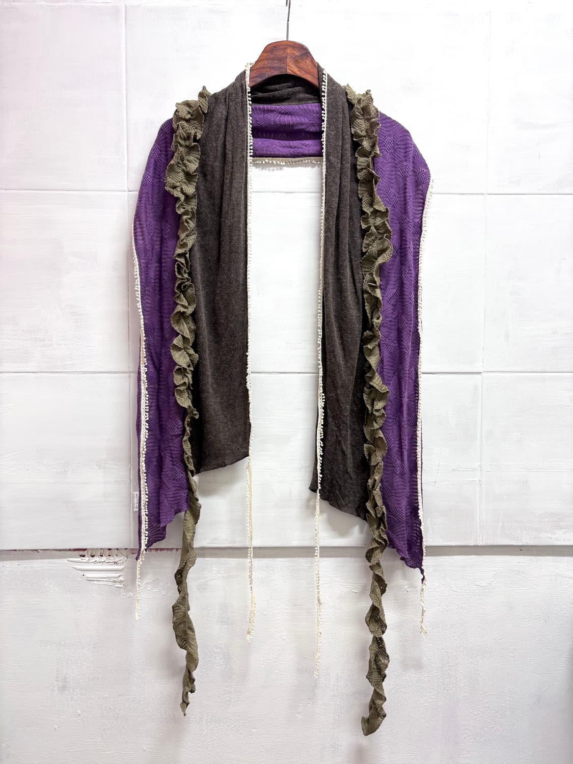 퍼플 모리걸 페어리 패치 프릴 레이스 머플러 JPN 상품이미지8