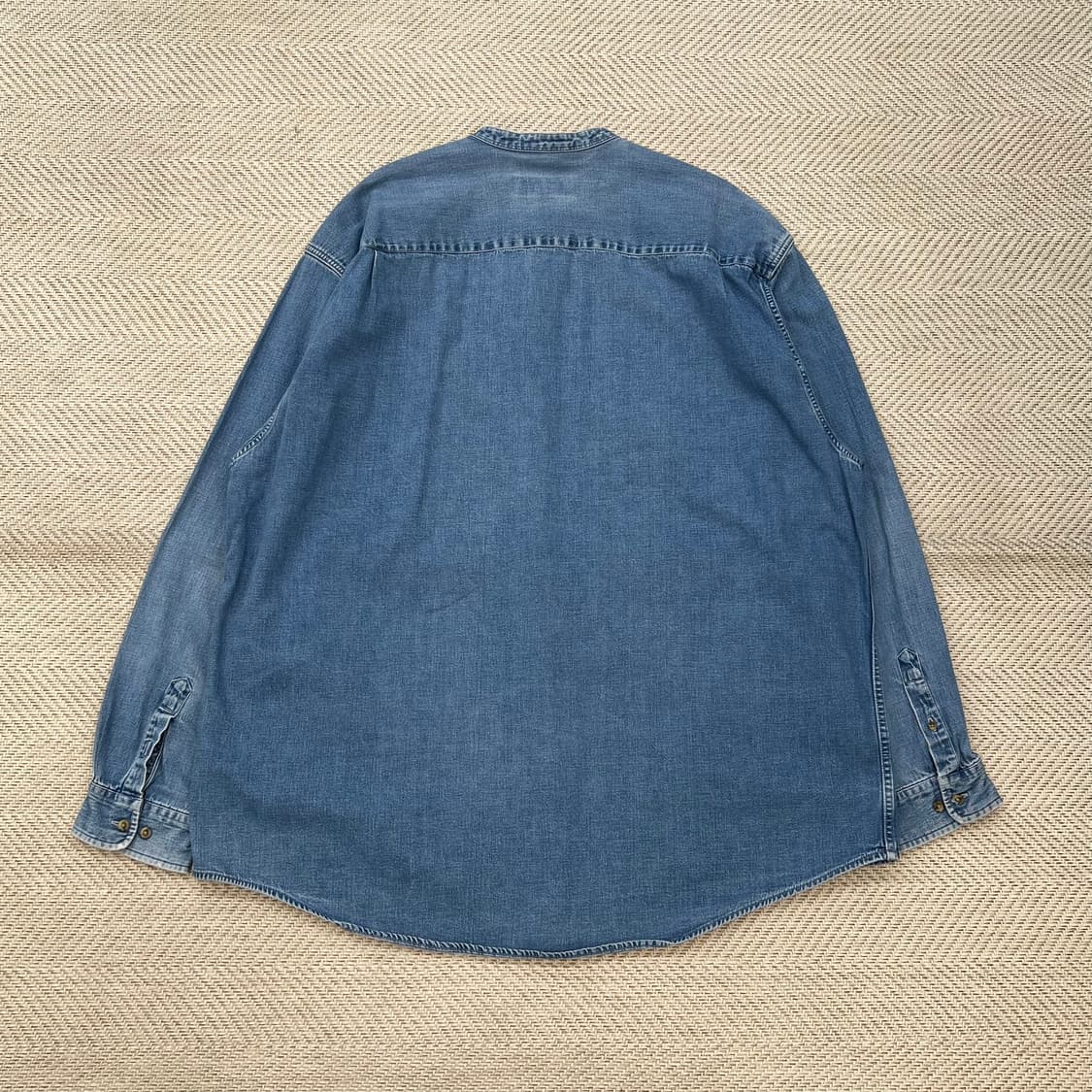 에디바우어 헨리넥 데님셔츠 r2284 상품이미지2