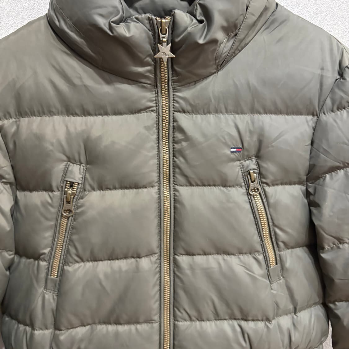 타미힐피거 롱패딩 카키 여성 M 상품이미지4