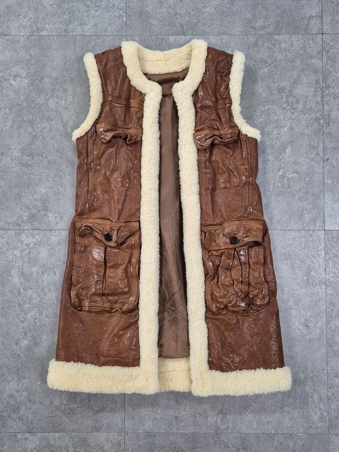 NELL BARRETT 레더조끼 상품이미지1