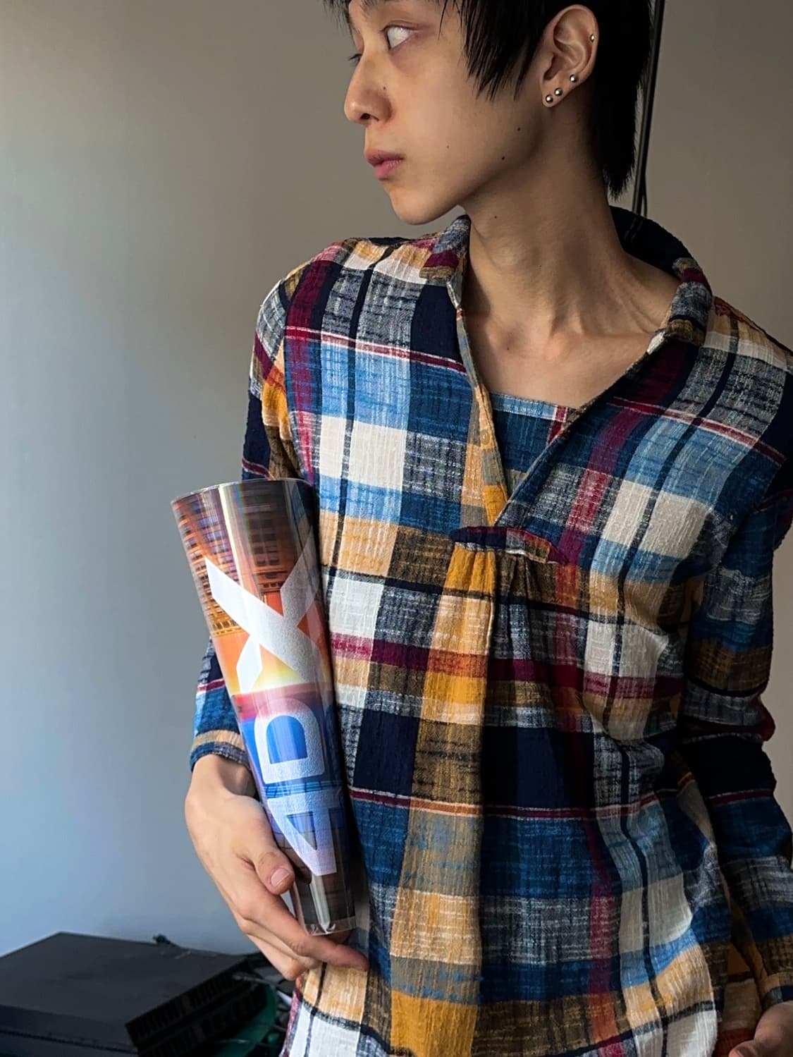 Brightehk 멀티 컬러 체크 셔츠 상품이미지1