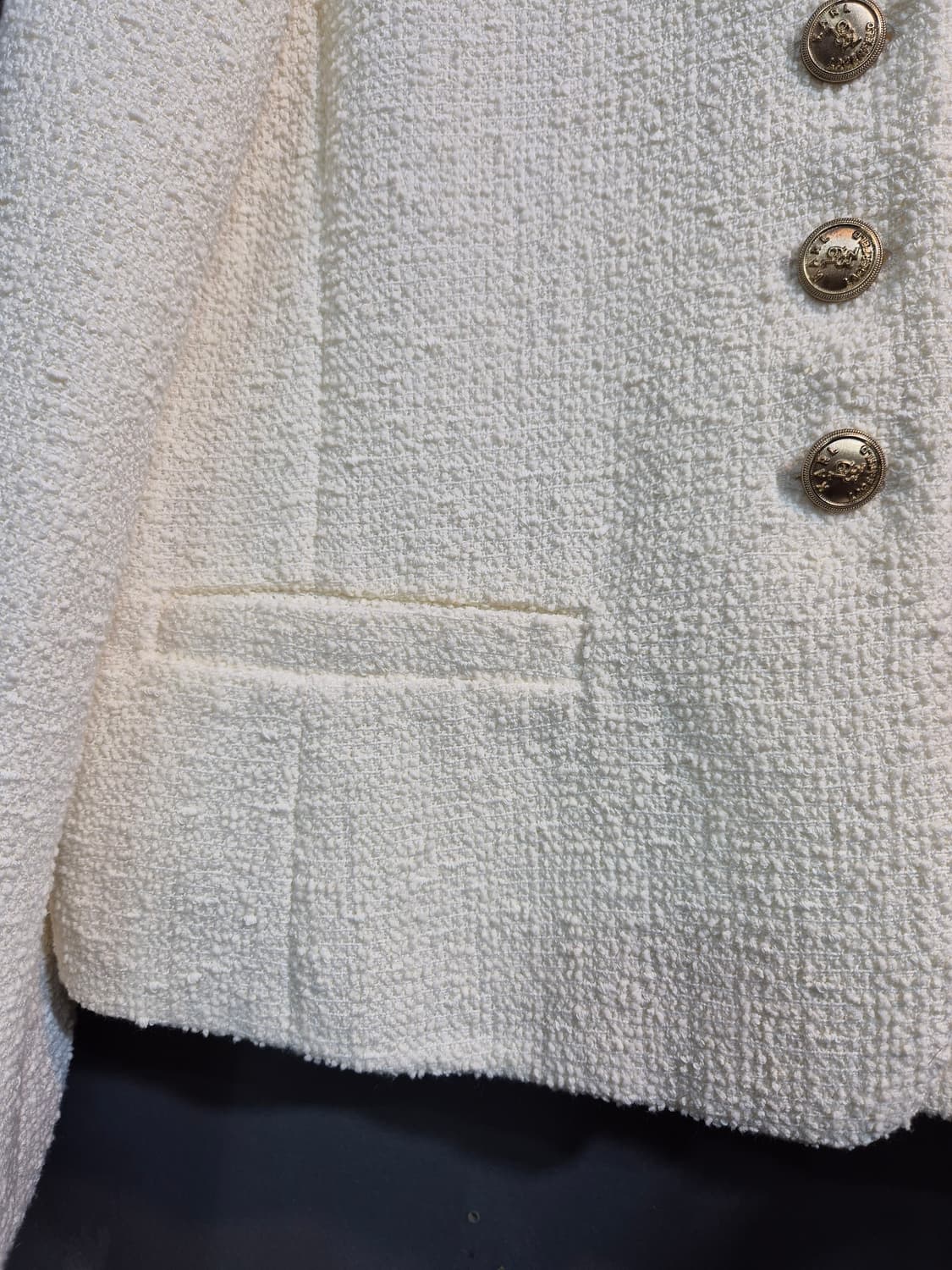 Karl Lagerfeld 아이보리 트위드 자켓 77 상품이미지4