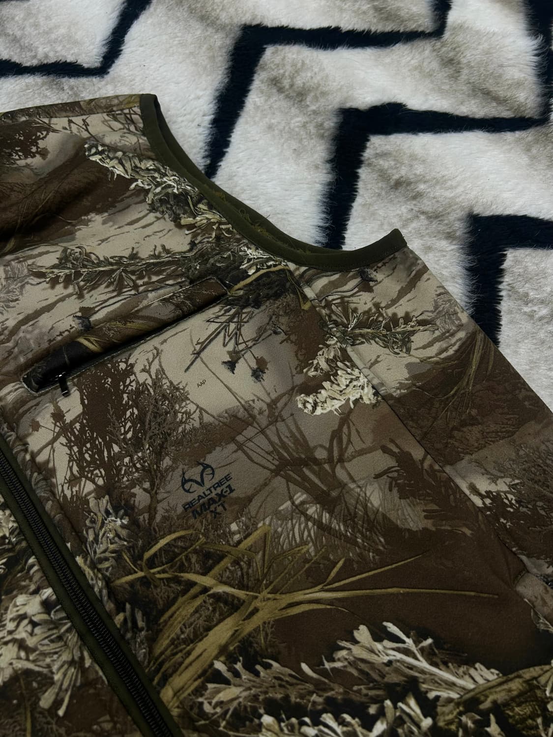 [2XL]리얼트리 Max-1 베스트/양털기모/카키 상품이미지1